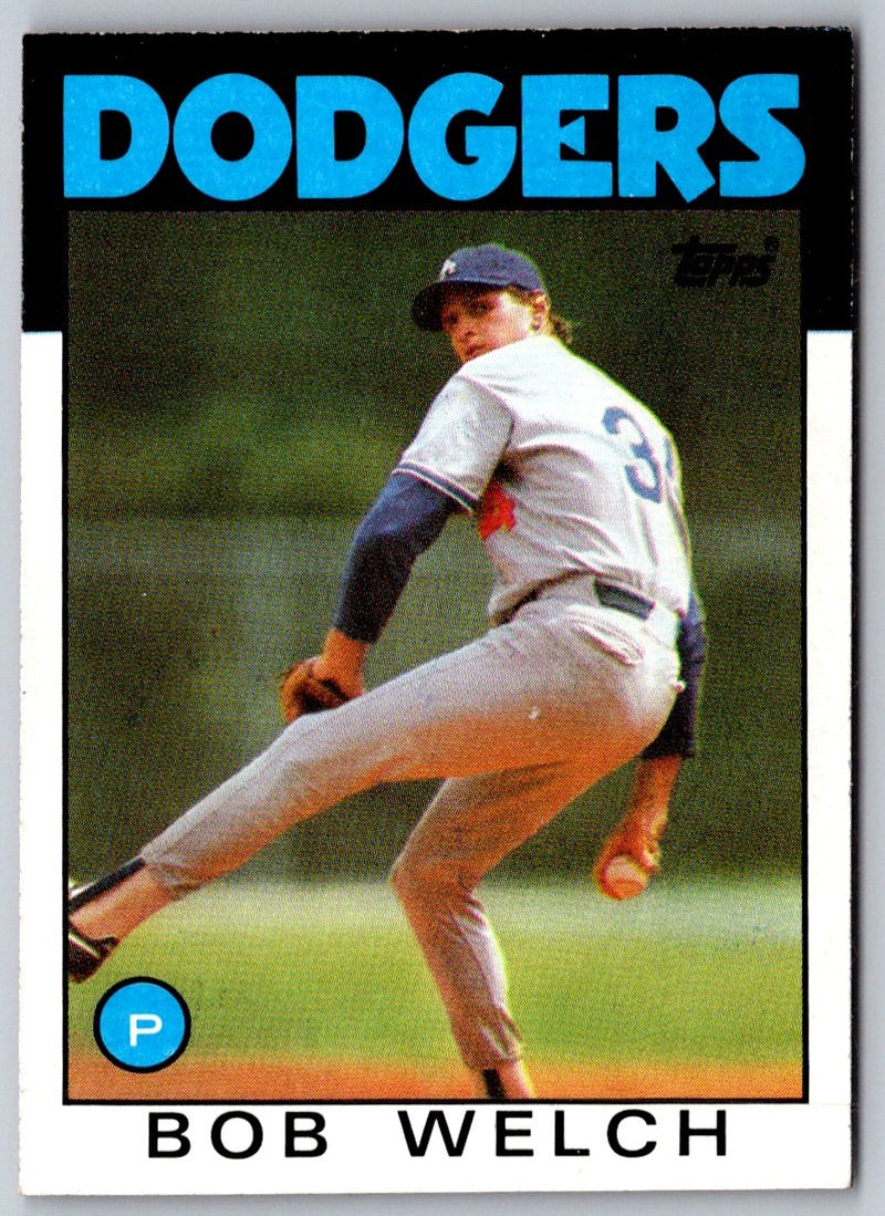 1986 Topps Bob Welch