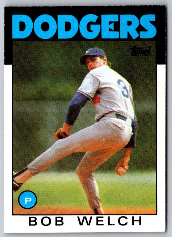 1986 Topps Bob Welch #549