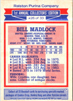 1984 Topps Ralston Purina Bill Madlock #26