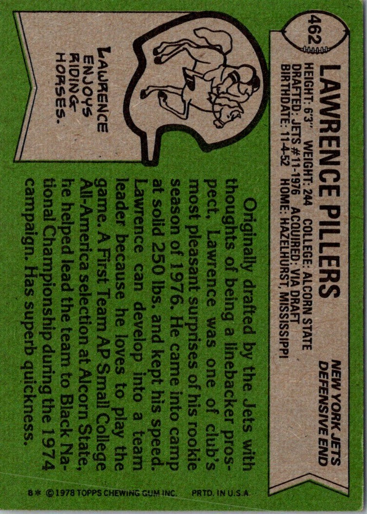 1978 Topps Lawrence Pillers