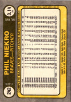 1981 Fleer Phil Niekro #242
