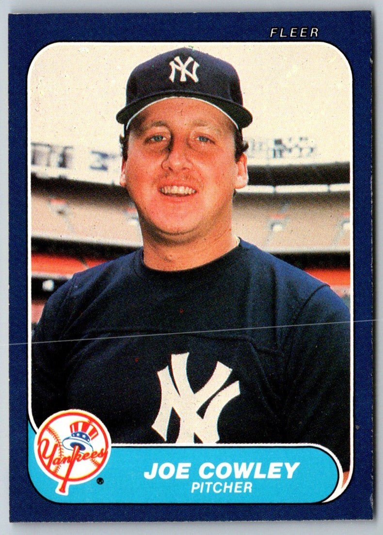 1986 Fleer Joe Cowley