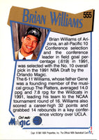 1991 Hoops Brian Williams #555 Rookie