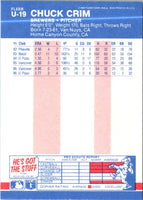 1987 Fleer Update Glossy Chuck Crim #U-19