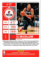 2019 Panini Contenders CJ McCollum #17