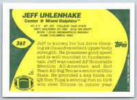 1989 Topps Jeff Uhlenhake #36T