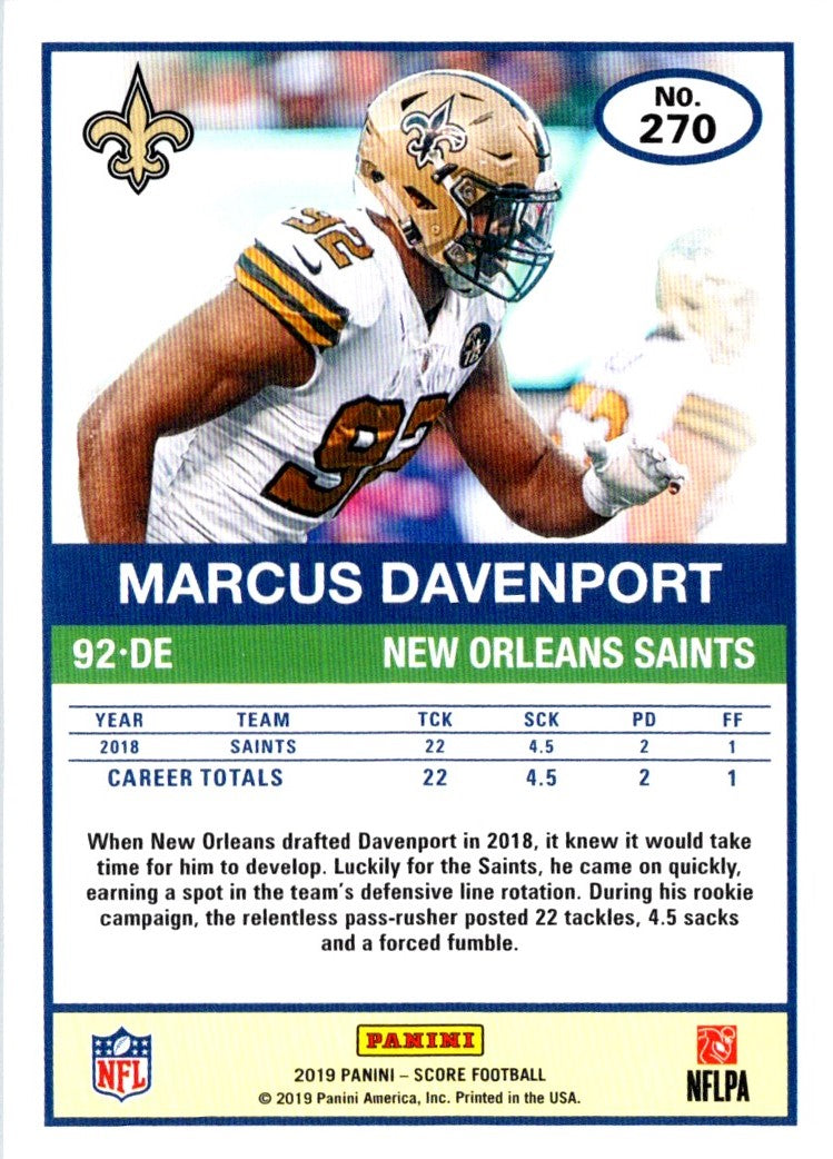 2019 Score Marcus Davenport