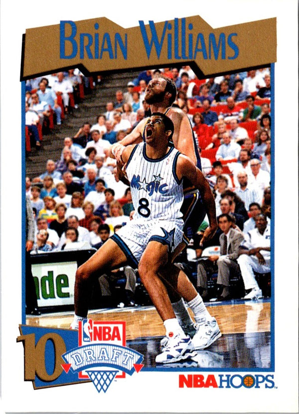 1991 Hoops Brian Williams #555 Rookie