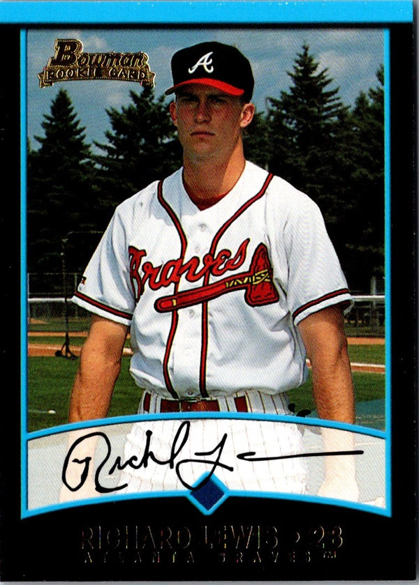 2001 Bowman Draft Picks & Prospects Richard Lewis #BDP105 Rookie