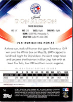 2017 Bowman Platinum Josh Donaldson #56
