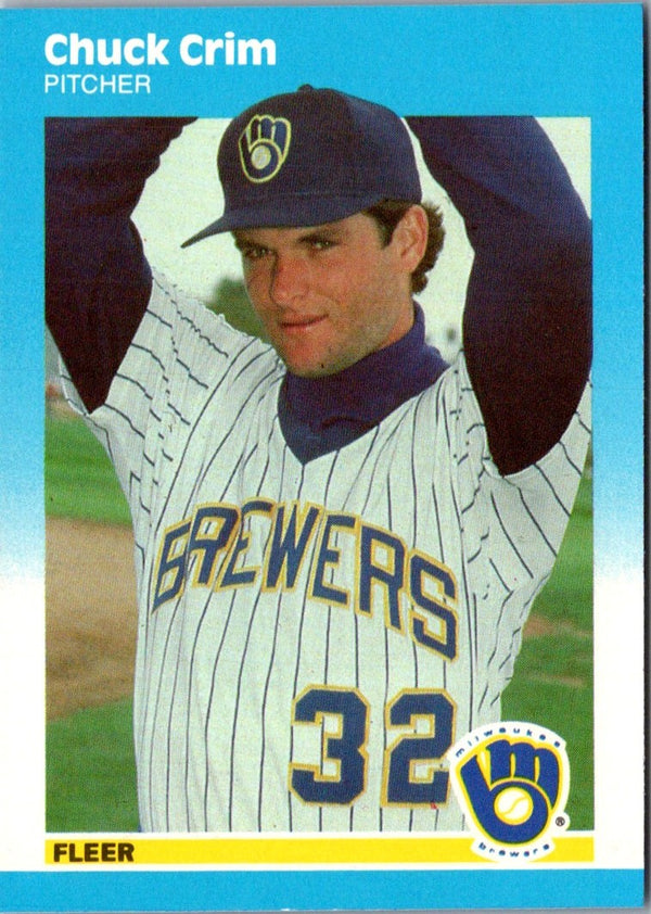 1987 Fleer Update Glossy Chuck Crim #U-19