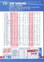 1987 Fleer Update Glossy Joe Niekro #U-87