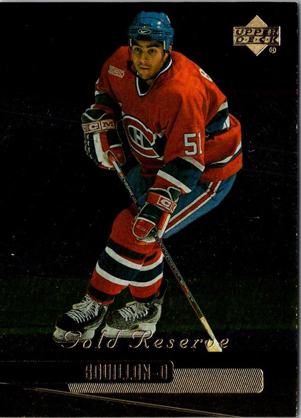 1999 Upper Deck Gold Reserve Francis Bouillon #343 Rookie