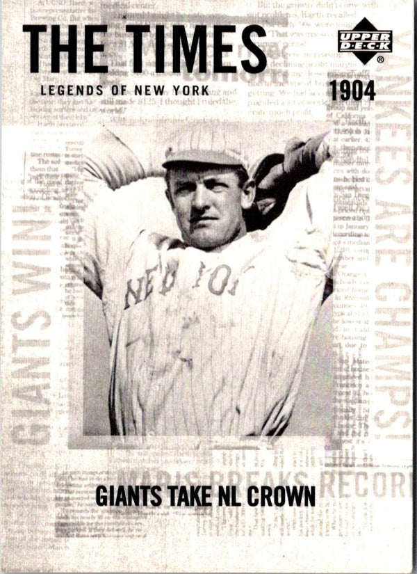 2001 Upper Deck Legends of New York Christy Mathewson #161