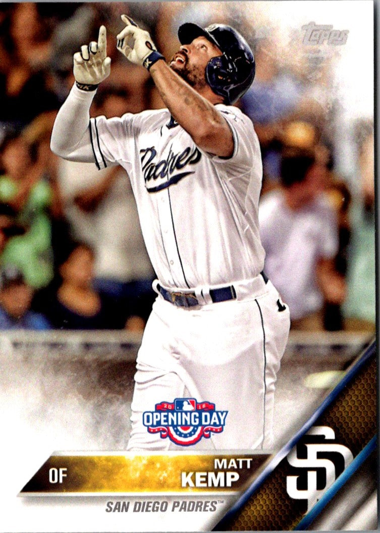 2016 Topps Opening Day Matt Kemp