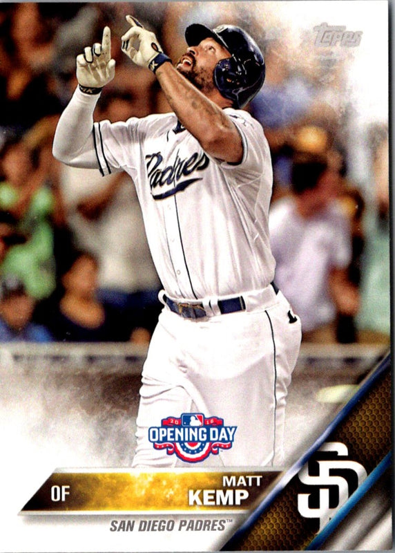 2016 Topps Opening Day Matt Kemp #OD-165