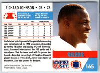 1991 Pro Set Richard Johnson #165