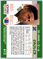 1990 Pro Set Izel Jenkins #612 Rookie