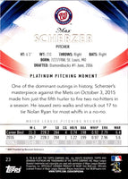 2017 Bowman Platinum Max Scherzer #23