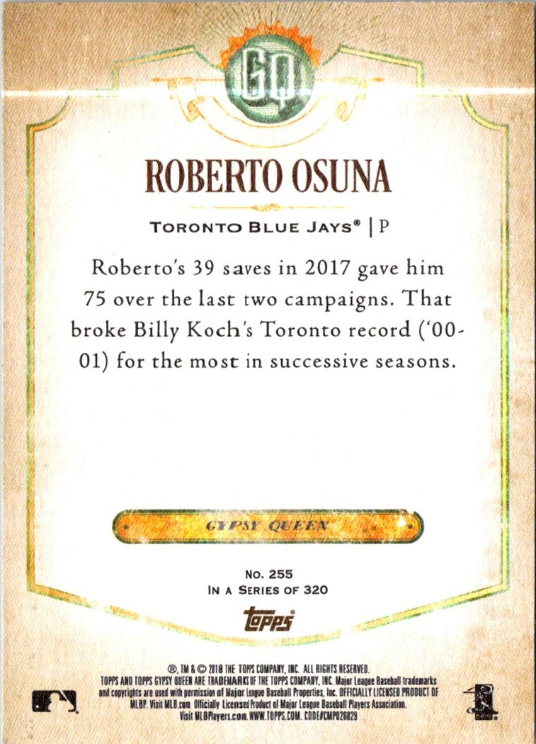 2018 Topps Gypsy Queen Roberto Osuna