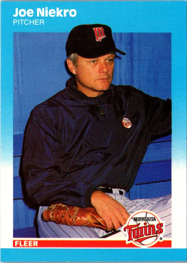 1987 Fleer Update Glossy Joe Niekro #U-87