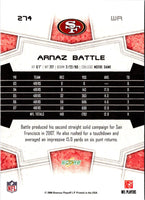 2008 Score Super Bowl XLIII Arnaz Battle #274
