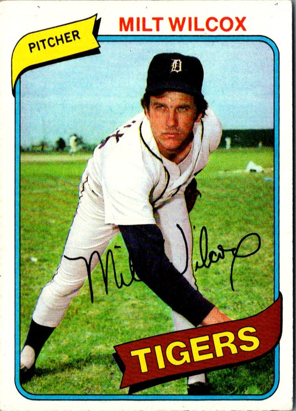 1980 Topps Milt Wilcox #392