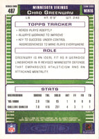 2006 Topps Total Chad Greenway #487 Rookie