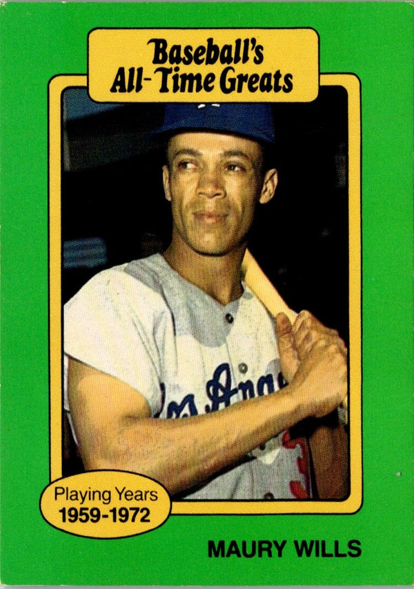 1987 Hygrade All-Time Greats Maury Wills #NNO