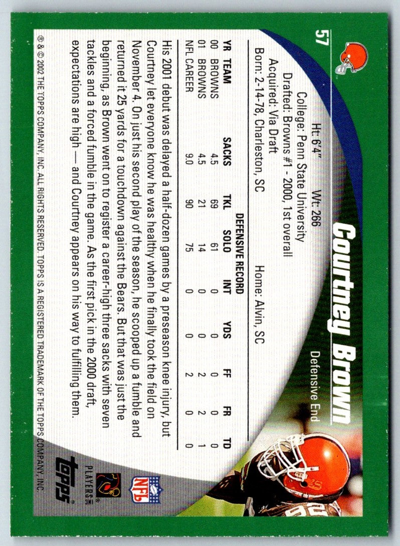 2002 Topps Courtney Brown