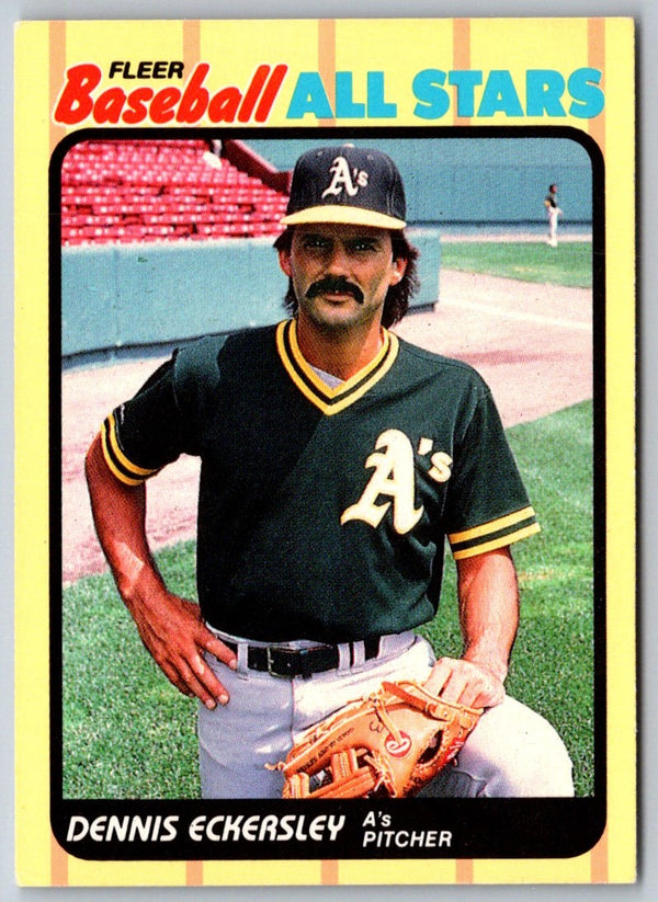 1989 Fleer Baseball All-Stars Dennis Eckersley #12