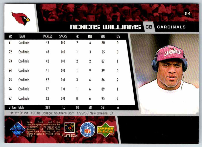 1999 Upper Deck Encore Aeneas Williams