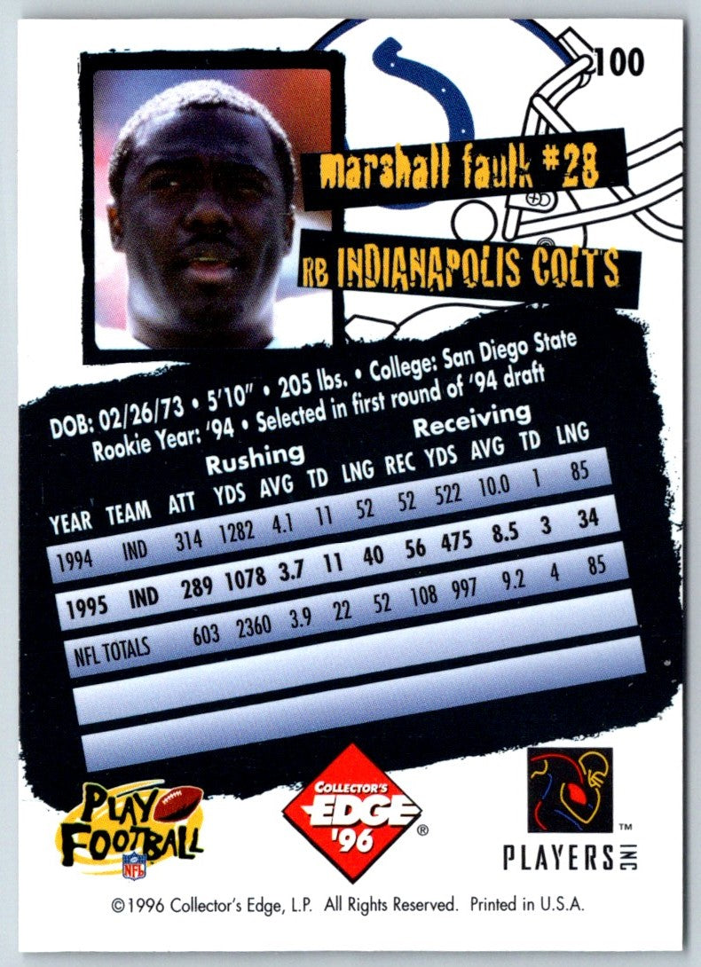 1996 Bowman's Best Marshall Faulk