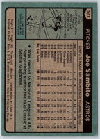 1980 Topps Joe Sambito #571