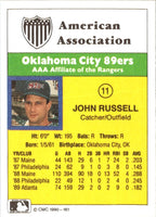 1990 CMC Oklahoma City 89ers John Russell #11