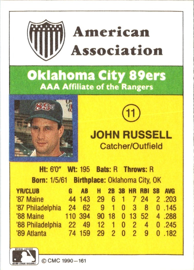 1990 CMC Oklahoma City 89ers John Russell