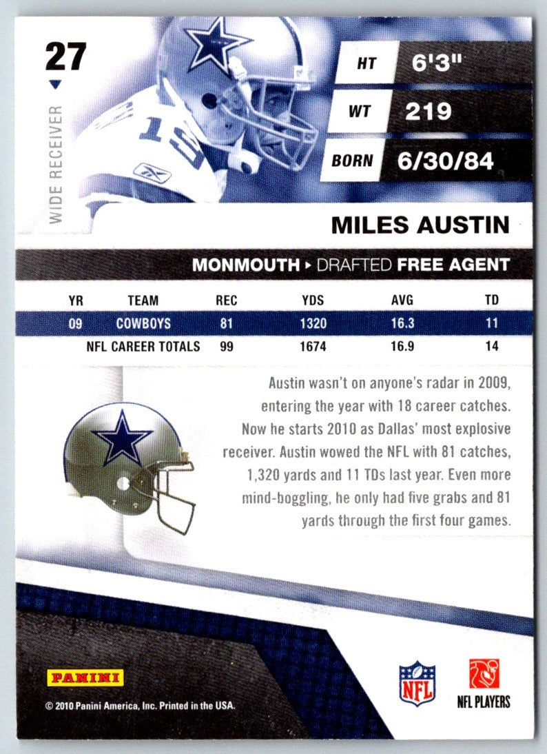 2010 Panini Absolute Memorabilia Miles Austin