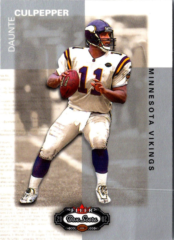 2002 Fleer Box Score Daunte Culpepper #8
