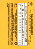1987 Donruss Allan Anderson #368 Rookie