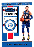 2019 Panini Contenders Ben Simmons #9