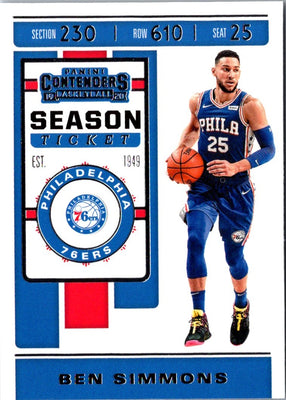 2019 Panini Contenders Ben Simmons #9