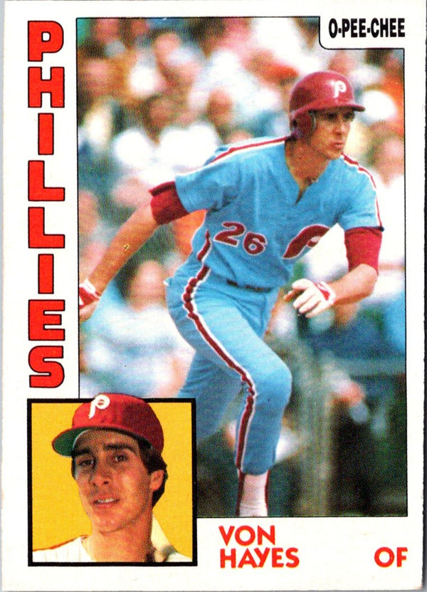 1984 O-Pee-Chee Von Hayes #259
