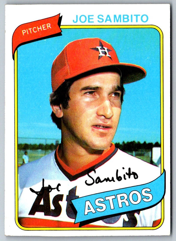 1980 Topps Joe Sambito #571