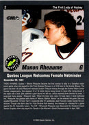 1993 Classic Pro Prospects Manon Rheaume