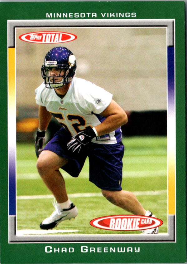 2006 Topps Total Chad Greenway #487 Rookie