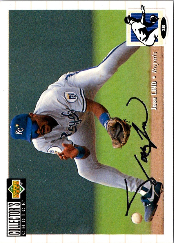 1994 Collector's Choice Jose Lind #176 Silver Signature