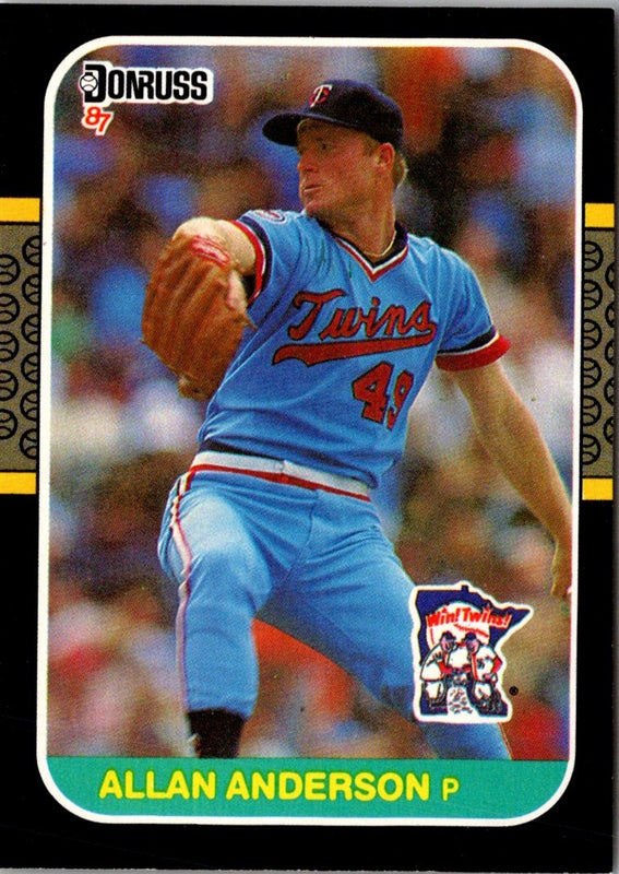 1987 Donruss Allan Anderson #368 Rookie