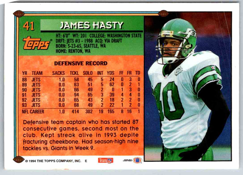 1994 Topps James Hasty