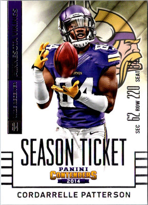 2014 Panini Contenders Cordarrelle Patterson #99