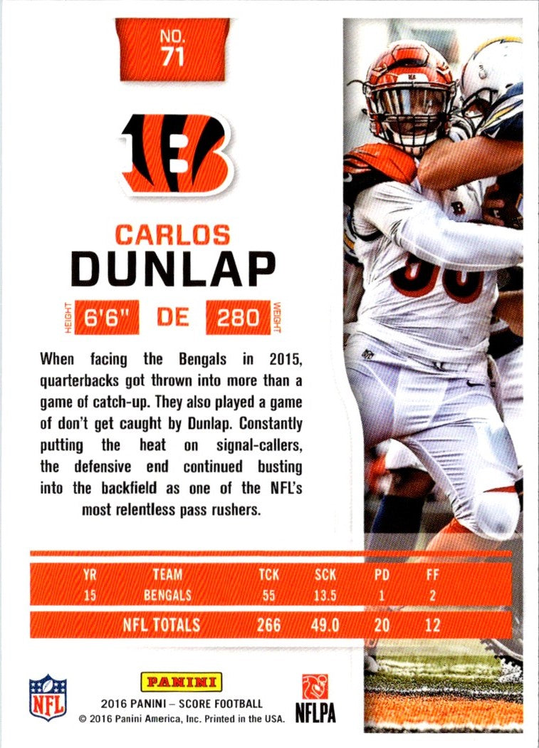 2016 Score Carlos Dunlap